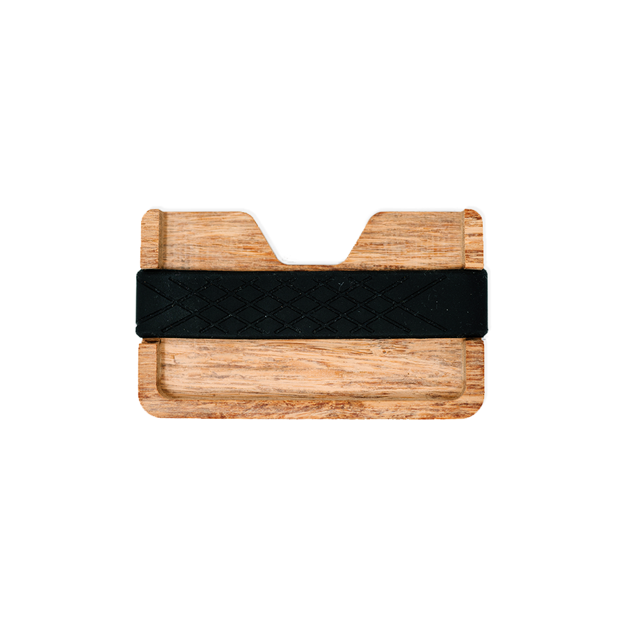 Wooden credit card holder