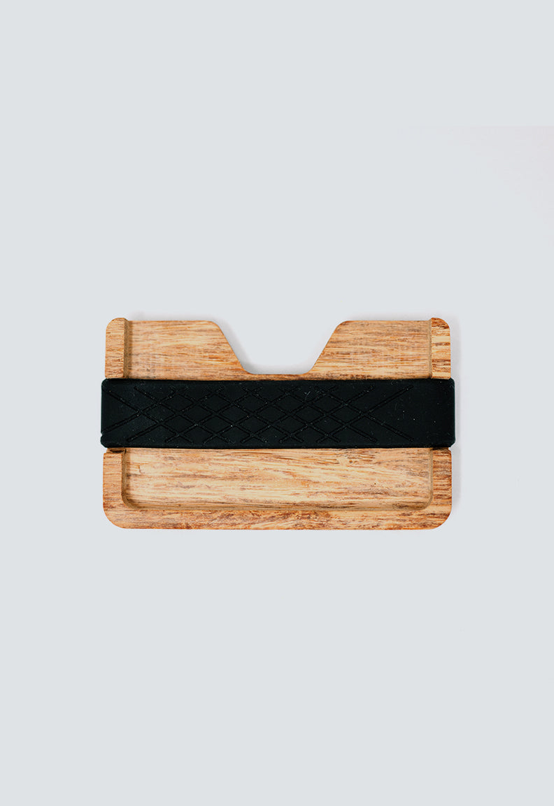 Wooden credit card holder