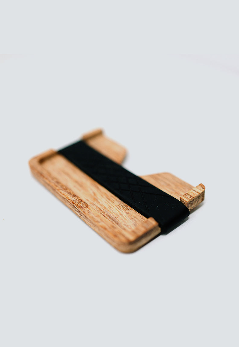 Wooden credit card holder
