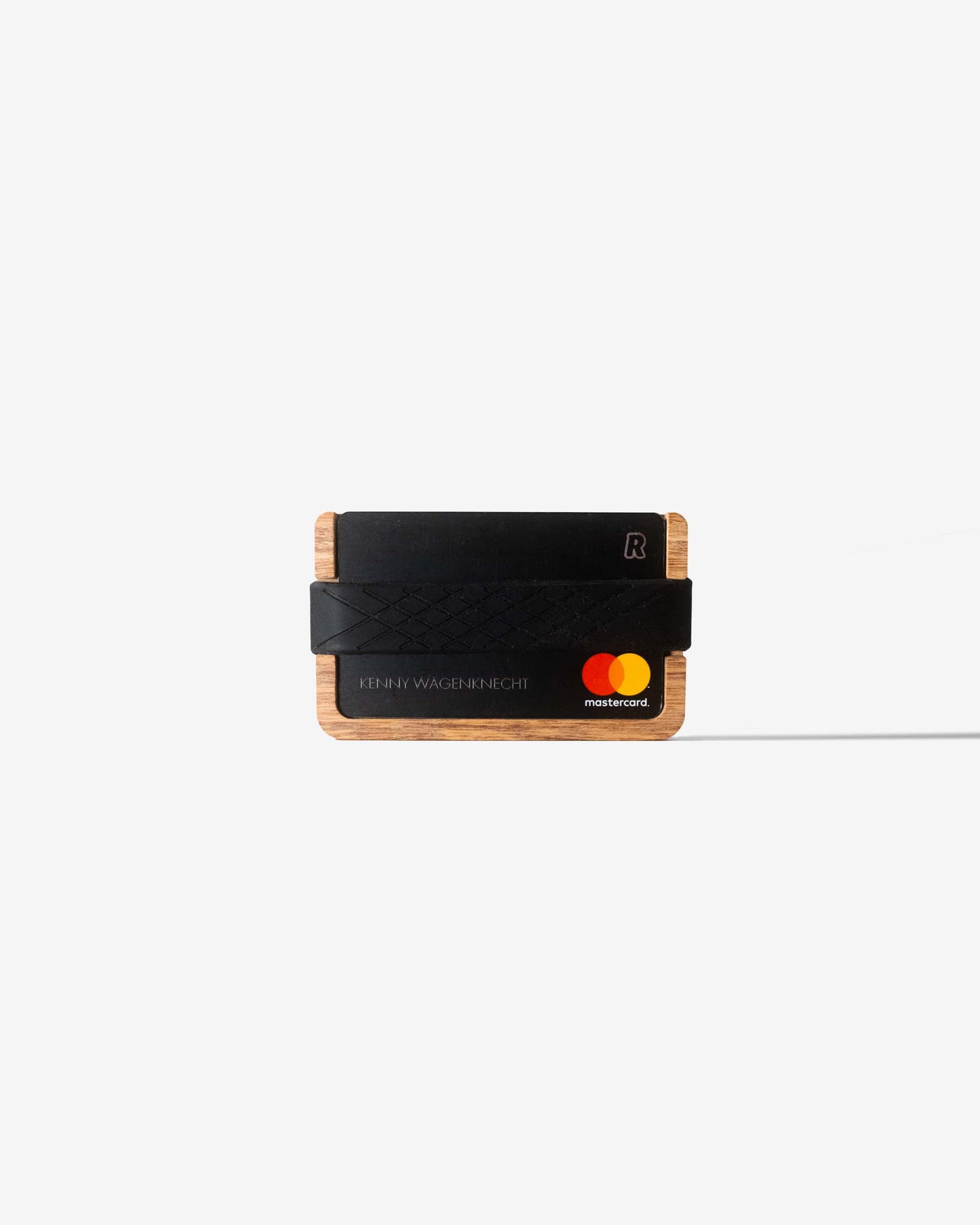 Wooden credit card holder