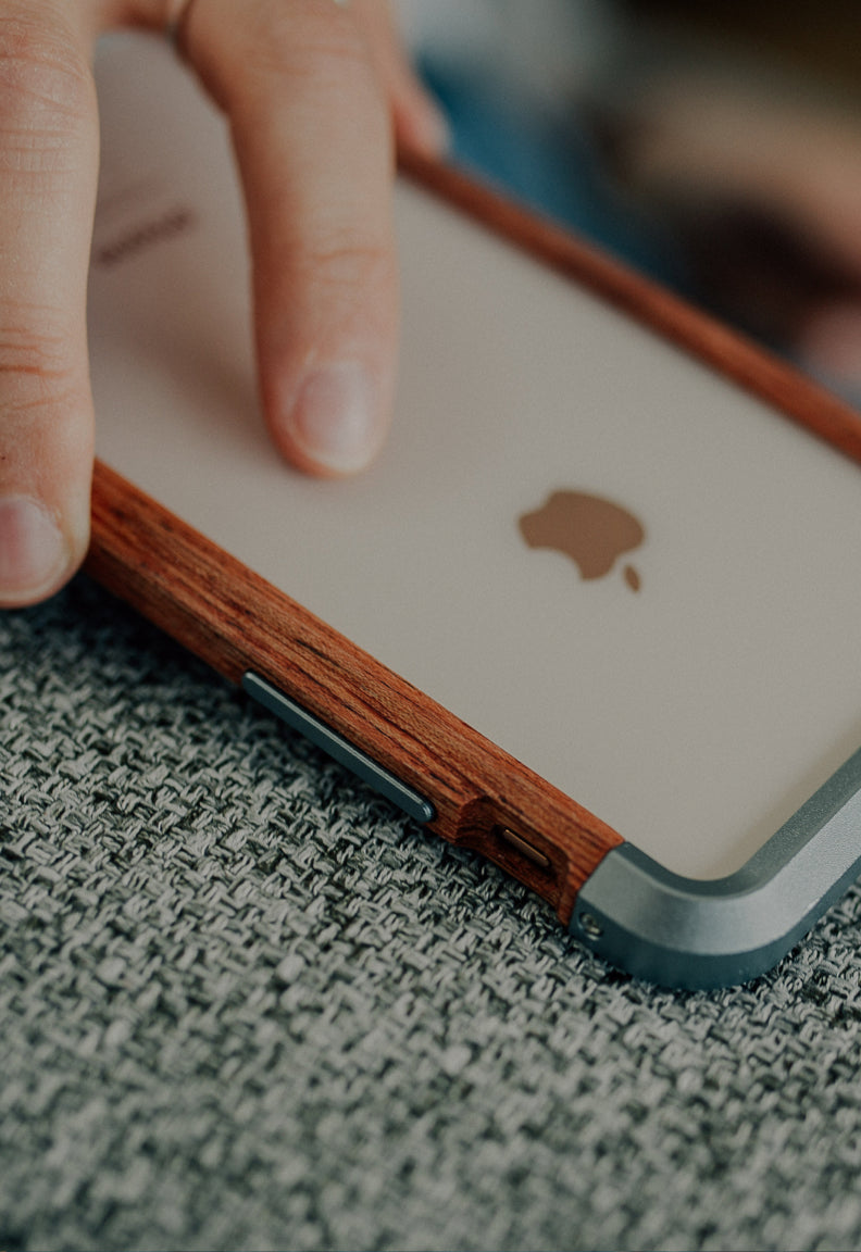 iPhone bumper made of wood